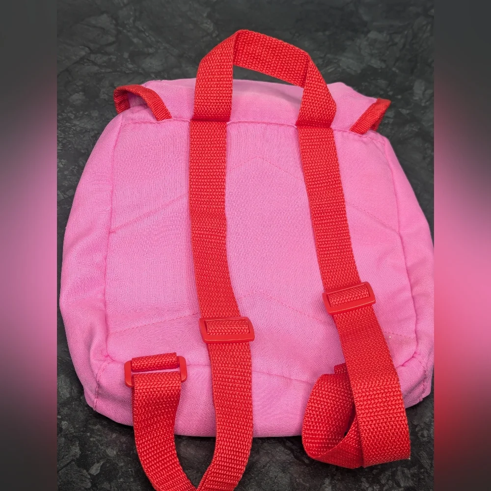 Disney Girls Minnie Mouse Plush Pink Small Backpack